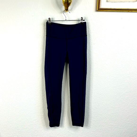 Lululemon Colour Me Quick 7/8 Tight 25" Midnight Navy / Blazer Blue Laser Cut - Picture 4 of 12